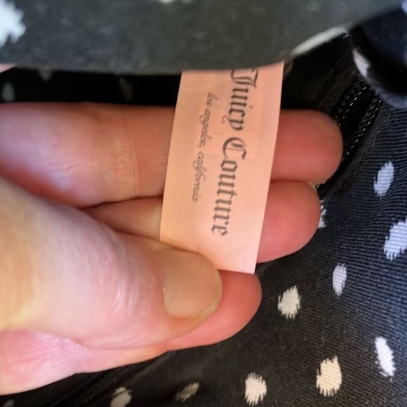 Juicy Couture Blk Velvet with Greenish Blue Iridescent Sequins & Blk Bow Clutch - Picture 10 of 16